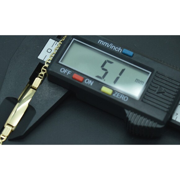 REAL 10K Yellow Gold 5.5" Mariner ID baby Childrens Bracelet + Engraving 2.2gr - Picture 5 of 6